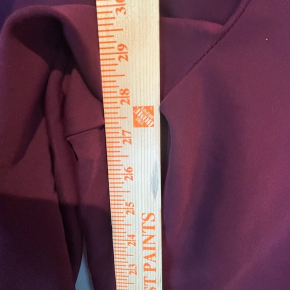 Chaps Women’s Plus Size 24W Burgundy Stretch Ankle Pants - Picture 3 of 9